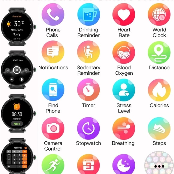 Smart Wearable Watch - Pink Model G53 Android Smart Watch - Picture 11 of 13